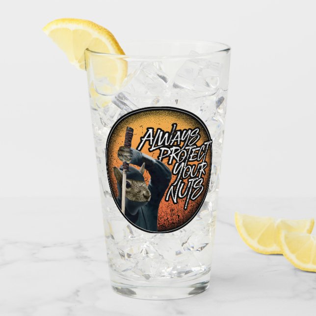 Skydda alltid din Nöt - rolig ninja-ekorre Glaskopp (Framsida Ice)