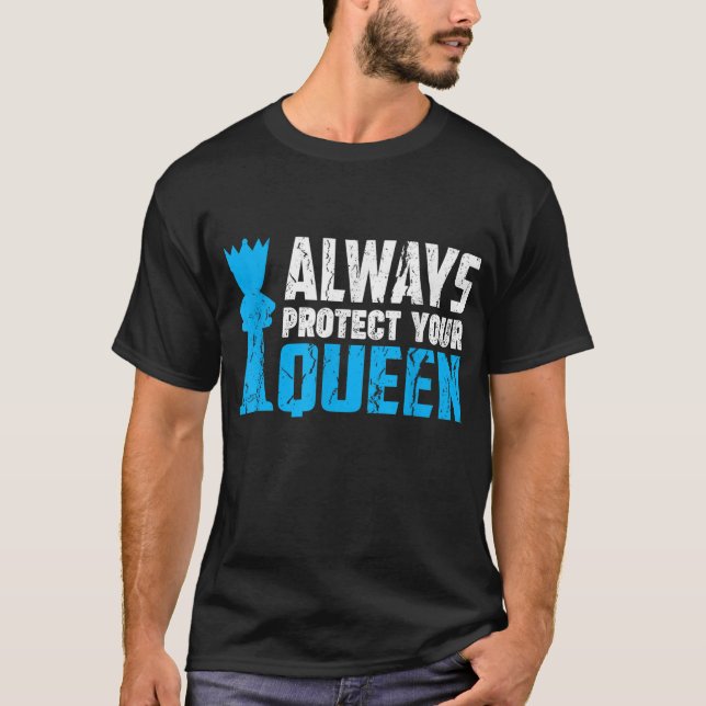 Skydda alltid drottningens Coola-schack T Shirt (Framsida)