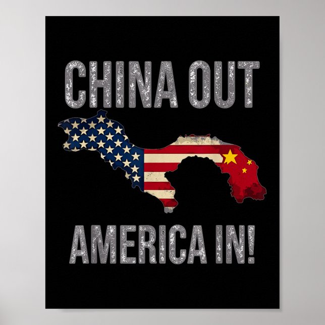 Skydda Amerika - Panamakanalen - China ut - Panam Poster (Framsidan)