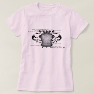 Skydda av kvinna för tro (armor av guden) tee