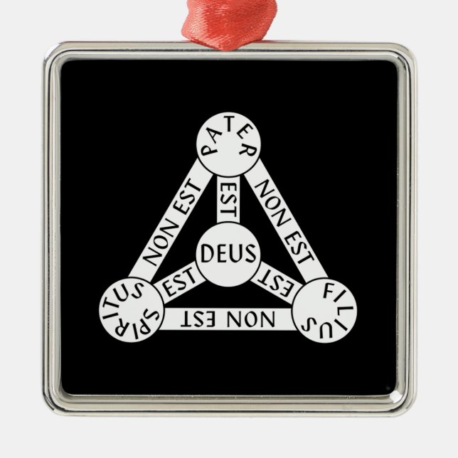 Skydda av Trinityhängeprydnaden Julgransprydnad Metall (Framsidan)