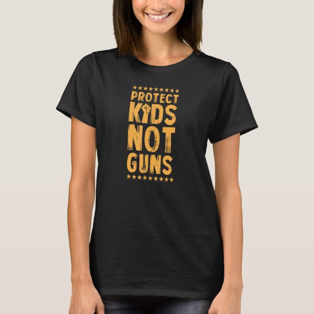 Skydda barn inte vapen För striktare vapenkontroll T Shirt (Framsida)