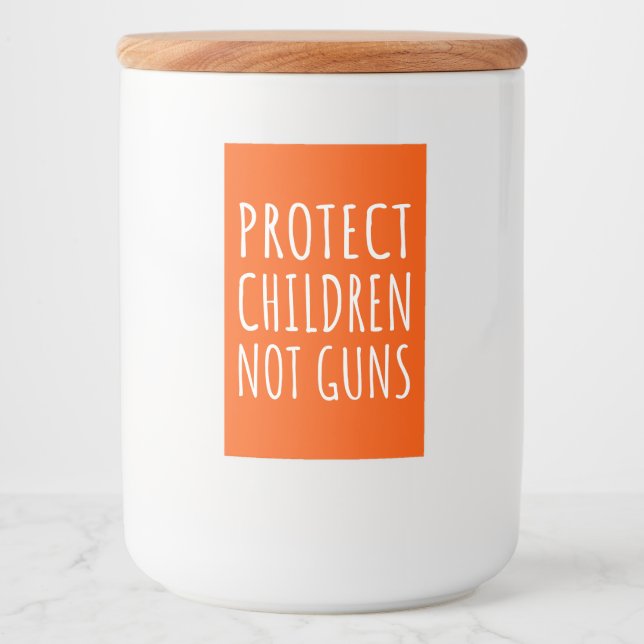 Skydda barn, inte vapen - Slut på vapenvåld I Mat Etikett (Framsida)