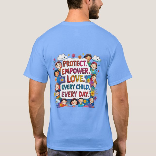 Skydda barn T-shirt (Baksida)