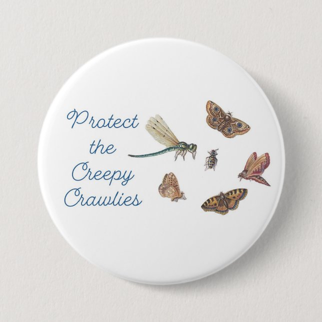 Skydda Creepy Crawlies-pins Knapp (Framsida)