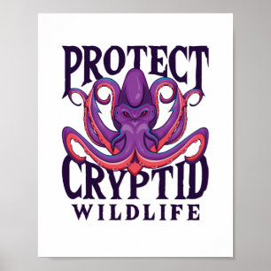 Skydda Cryptid Wildlife Cryptozoology Poster