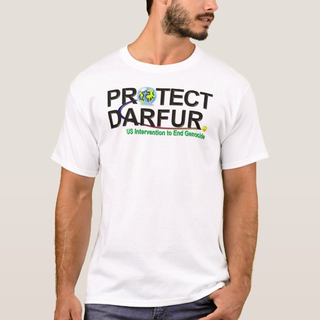 Skydda Darfur T Shirt (Framsida)