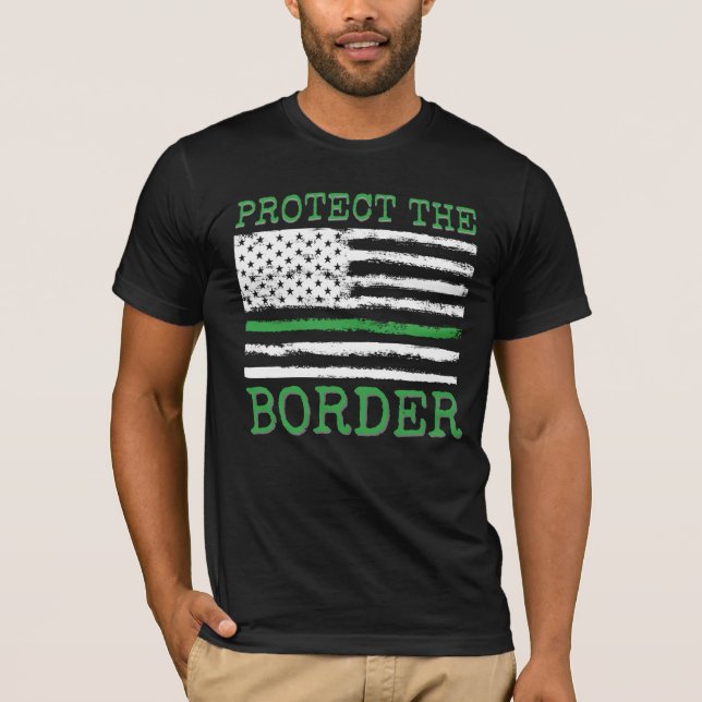 Skydda den amerikanska Grönten Gräns  T Shirt (Framsida)