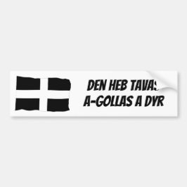 Skydda den Cornish språkbildekalet Bildekal