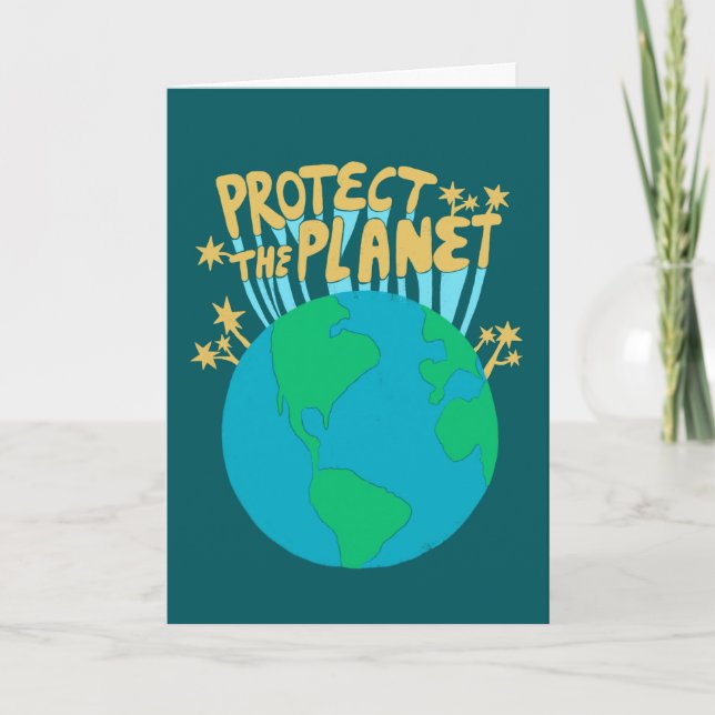 SKYDDA DEN EKOLOGISKA Sparan AV PLANET:S Grönt Kort (Framsida)