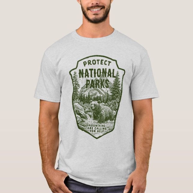 Skydda den nationella Parkerna Bear River Graphic T Shirt (Framsida)