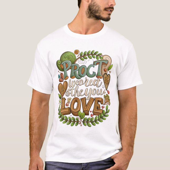 Skydda det du älskar.2 t shirt (Framsida)
