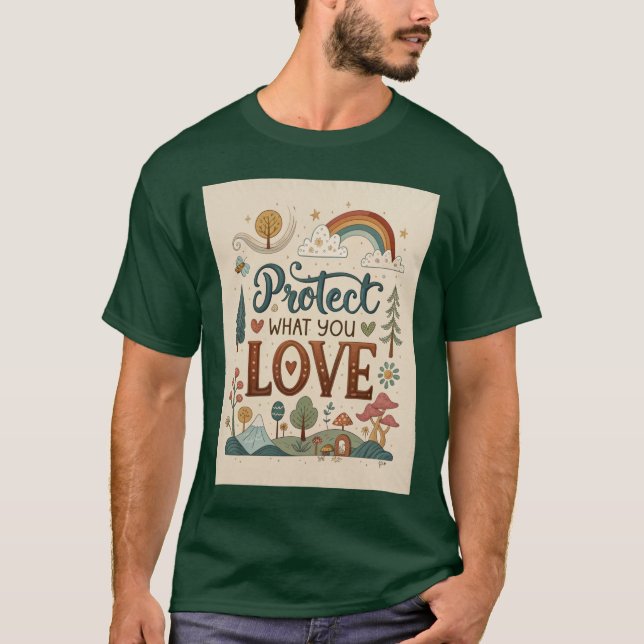 Skydda det du älskar. t shirt (Framsida)