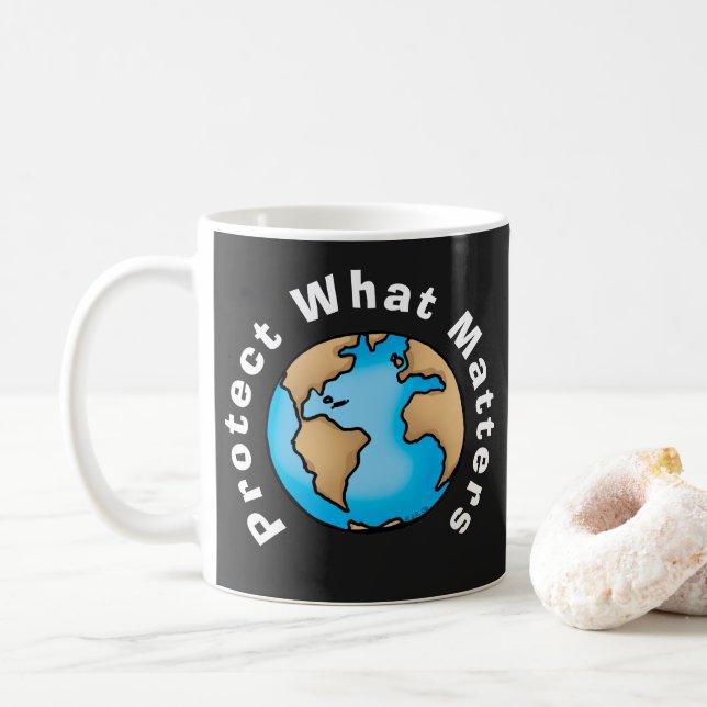 Skydda Det Som Spelar Roll Ekologisk Jorddesign Kaffemugg (Med munk)