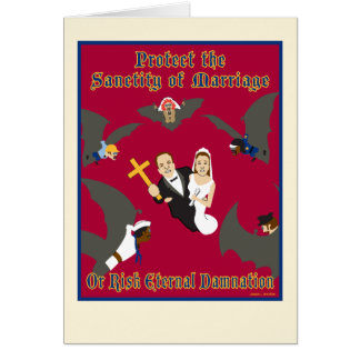 Skydda det tomma kortet för giftermål OBS kort