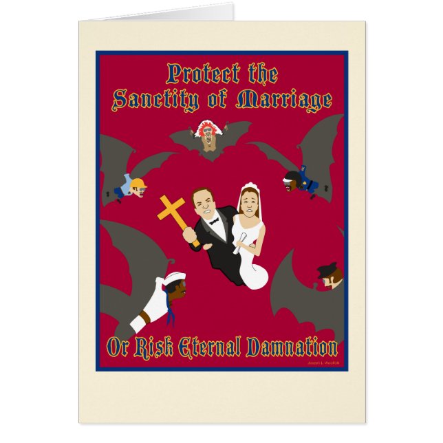 Skydda det tomma kortet för giftermål OBS kort (Framsidan)