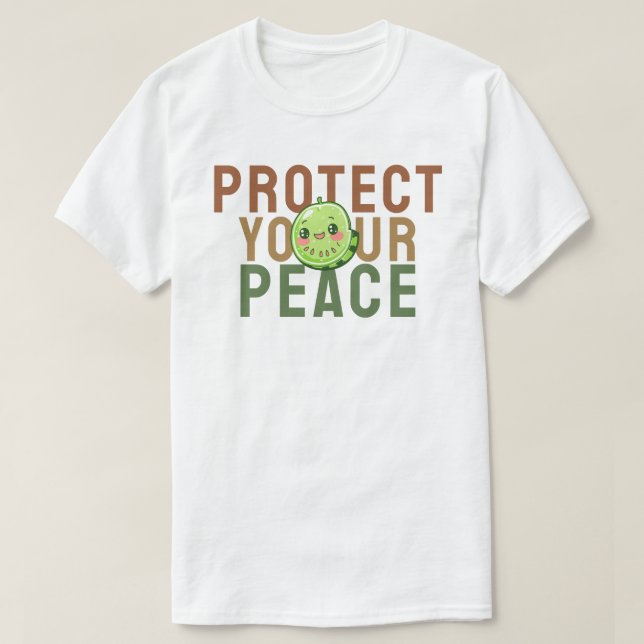 Skydda din fred t shirt (Design framsida)
