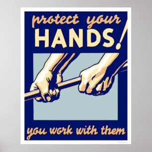 Skydda din händer 1936 WPA Poster