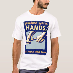 Skydda din händer 1936 WPA T-shirt