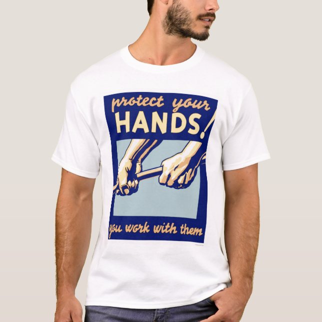 Skydda din händer 1936 WPA T-shirt (Framsida)