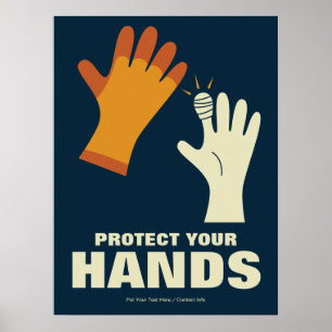 Skydda din Händer-arbetsplats för att återställa s Poster