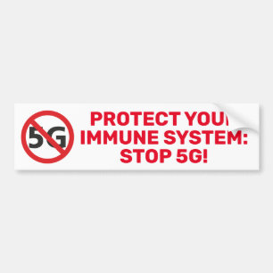 Skydda din immunitetssymbol, stoppa 5G Bildekal