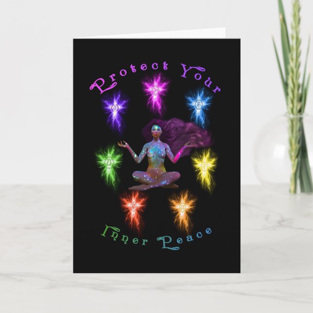 Skydda din inre fredskvinna Chakra Kort (Framsida)