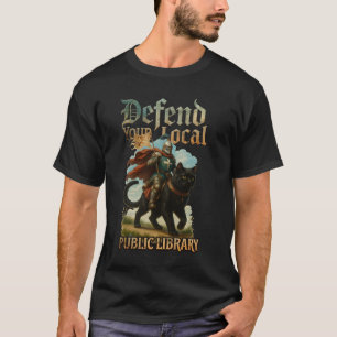 Skydda din lokala offentliga Bibliotek Knight Ridi T Shirt