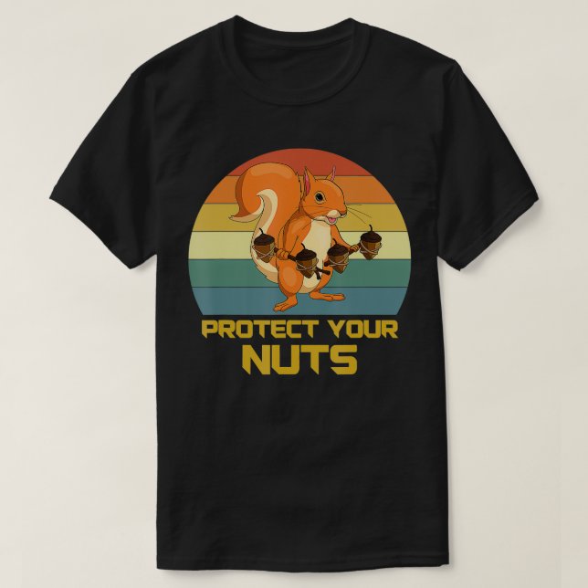 Skydda din Nöt-ekorre T Shirt (Design framsida)
