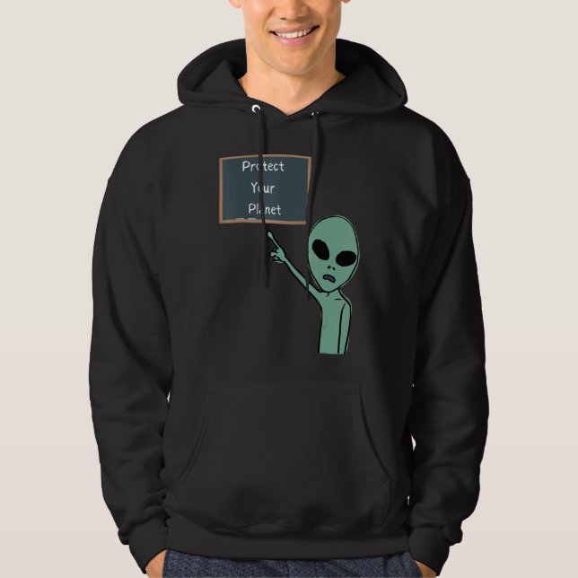 Skydda din planetspunkt för kalkkort G Hoodie (Framsida)