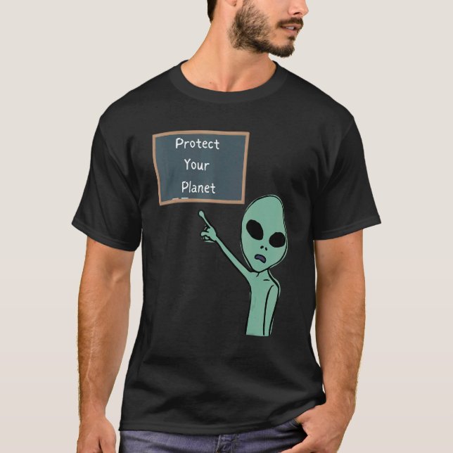 Skydda din planetspunkt för kalkkort G T Shirt (Framsida)