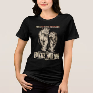 Skydda Dina Döttrar Utbilda Dina Söner T Shirt