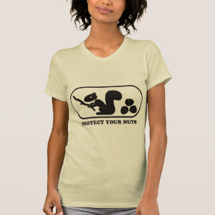 Skydda dina nöt - borta flicka t-shirt