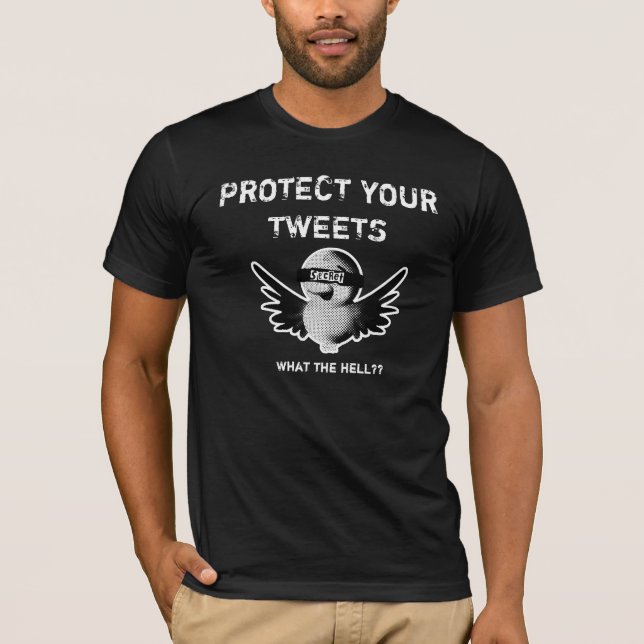 SKYDDA DINA TWEETS, vad?? T-shirt (Framsida)