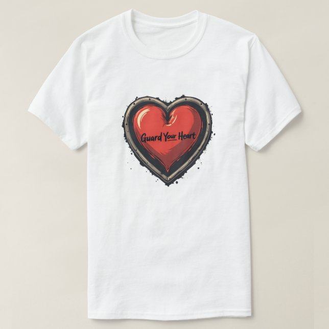 Skydda ditt hjärta t shirt (Design framsida)
