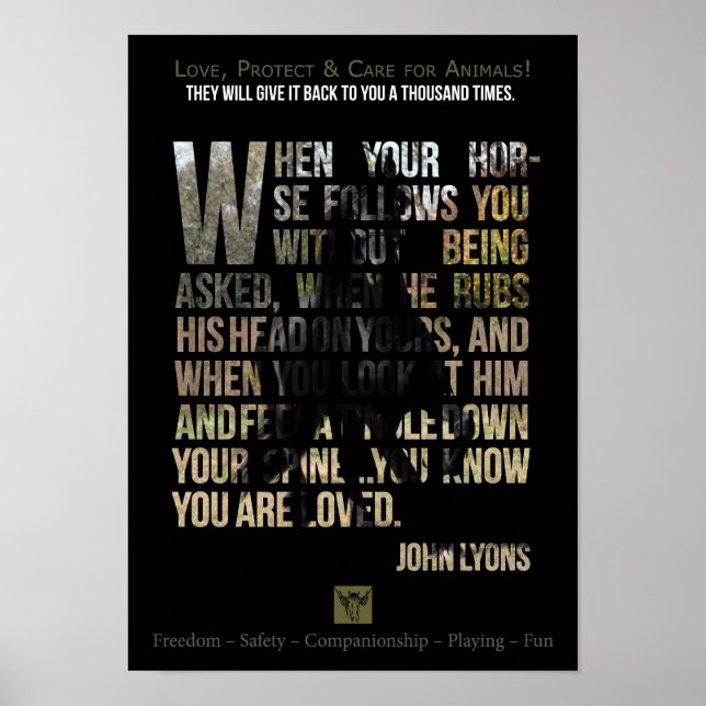 Skydda djur - Poster (Framsidan)