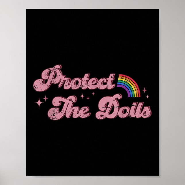 Skydda dockorna, jämställdhet, mänskliga rättighet poster (Framsidan)