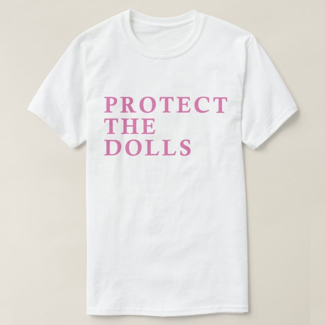 Skydda Dolls T-Shirt - Fet support för Trans (Design framsida)