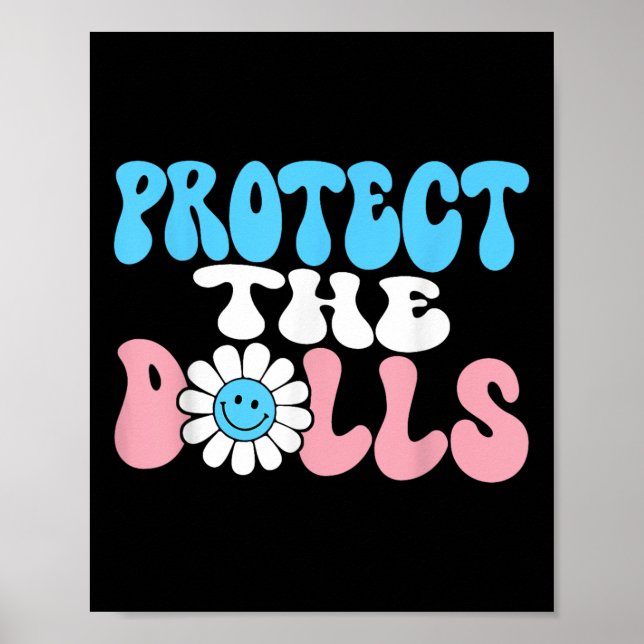 Skydda dörrarna - Trans Women Solidarity Groovy Poster (Framsidan)