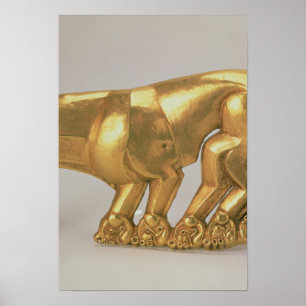 Skydda emblemen i form av en panter poster