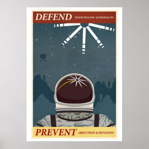 Skydda era astronauter poster