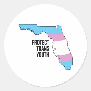 Skydda Florida Trans Ungdom Runt Klistermärke