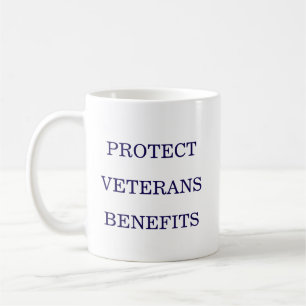 Skydda Förmåner för Veteraner Politisk  Kaffemugg