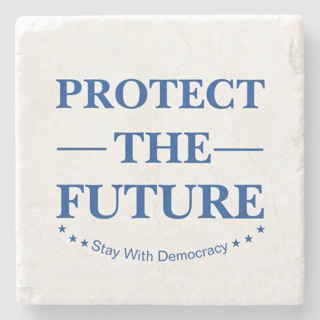 Skydda framtiden stenunderlägg (Framsidan)