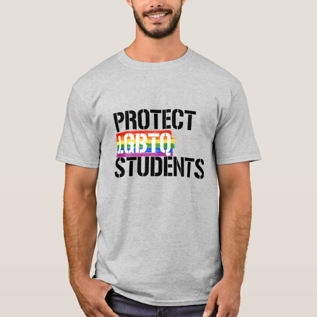 Skydda HBTQ-studenter T Shirt (Framsida)