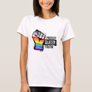 Skydda HBTQ-ungdomar - Progress Pride Fist T Shirt