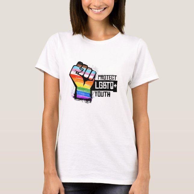 Skydda HBTQ-ungdomar T Shirt (Framsida)