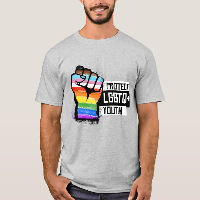 Skydda HBTQ-ungdomar T Shirt (Framsida)