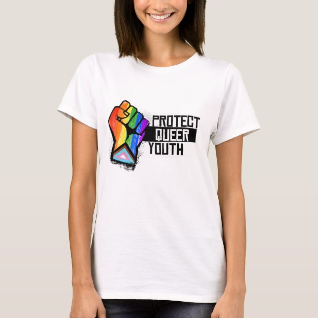 Skydda HBTQ-ungdomar T Shirt (Framsida)