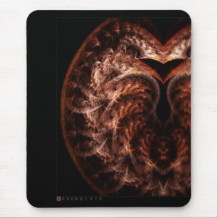 Skydda hjärtat Fractal Art Mousepad Musmatta